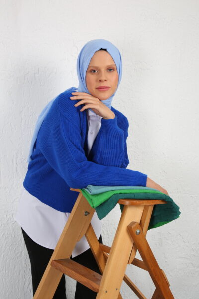 Bambu Şal Bebe Mavi