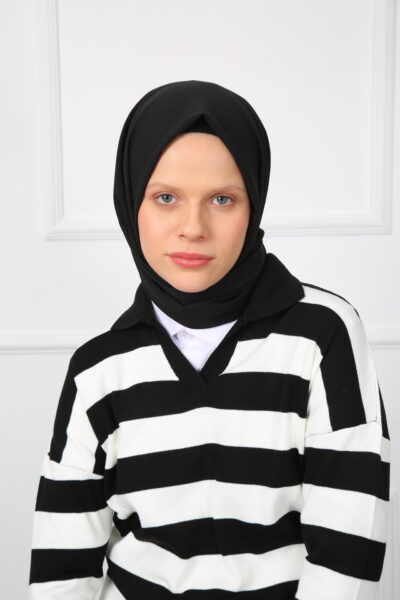 Natural Pamuk Şal Siyah