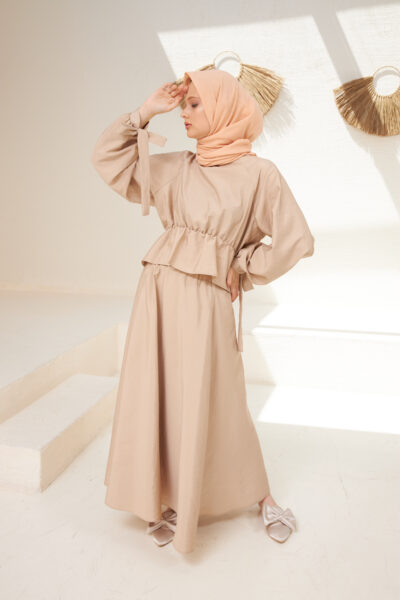 Pamuk Vual Eşarp Somon