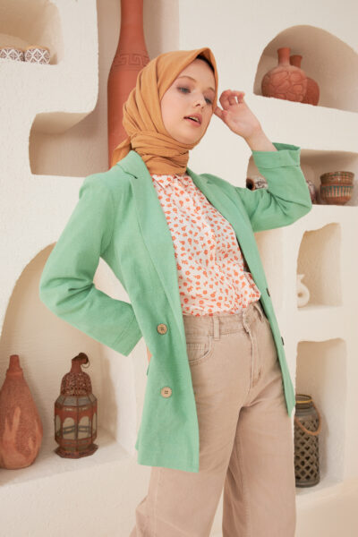 Pamuk Vual Eşarp Koyu Somon