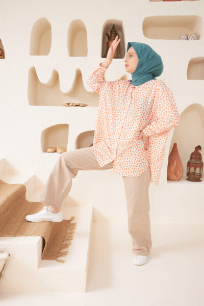 Pamuk Vual Eşarp Petrol