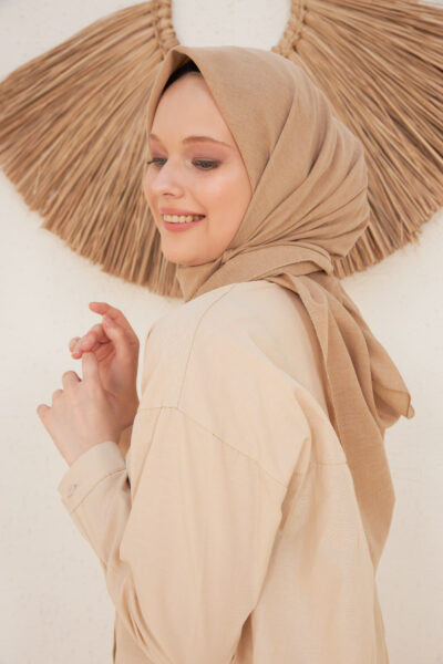 Pamuk Vual Eşarp Sütlü Kahve