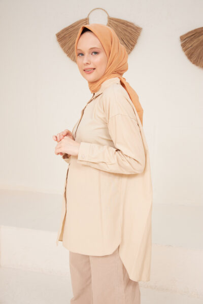 Pamuk Vual Eşarp Kavun içi