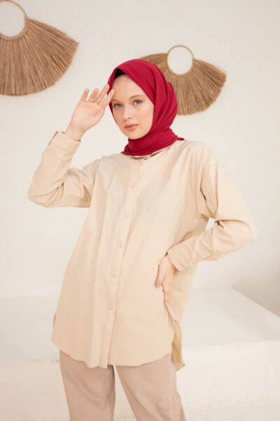 Pamuk Vual Eşarp Kırmızı