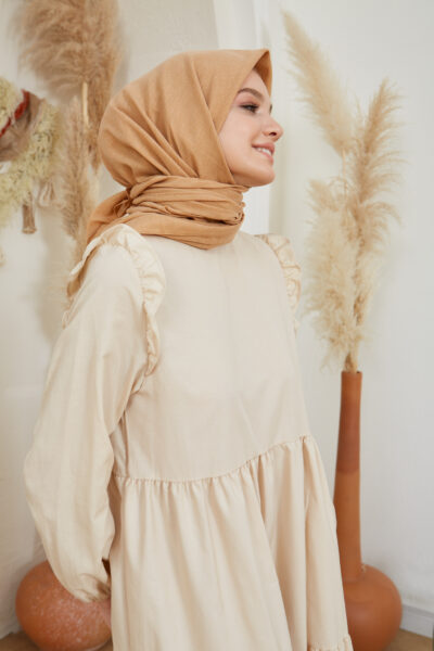 Pamuk Vual Eşarp Hardal