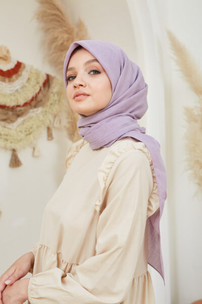 Pamuk Vual Eşarp Lila