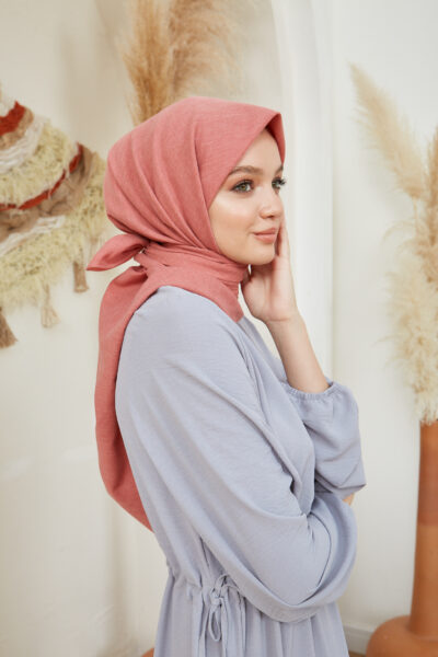 Pamuk Vual Eşarp Nar Çiçeği