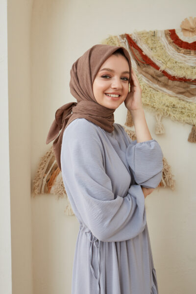 Pamuk Vual Eşarp Kahve