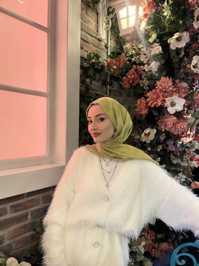 Dama Desen Jakar Şal Safran