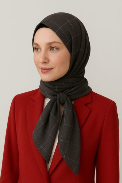 Lina Kareli Eşarp Antrasit