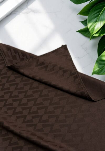 Z Desen Jakar Şal Acı Kahve