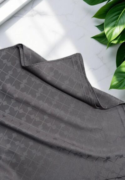 Çapraz Desen Jakar Şal Antrasit