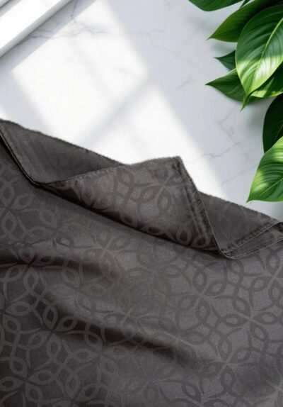 Solucan Desen Jakar Şal Antrasit
