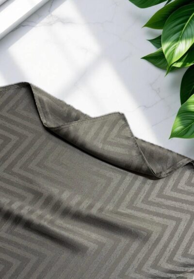 Balıksırtı Desen Jakar Şal Çakıl