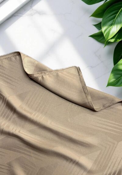 Çavuş Desen Jakar Şal Latte