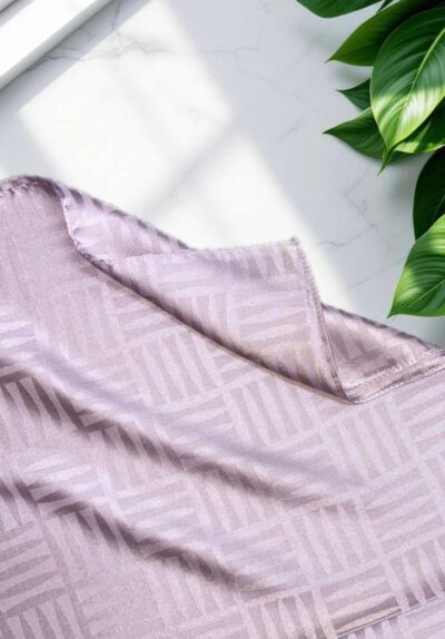 Kibrit Desen Jakar Şal Pudra