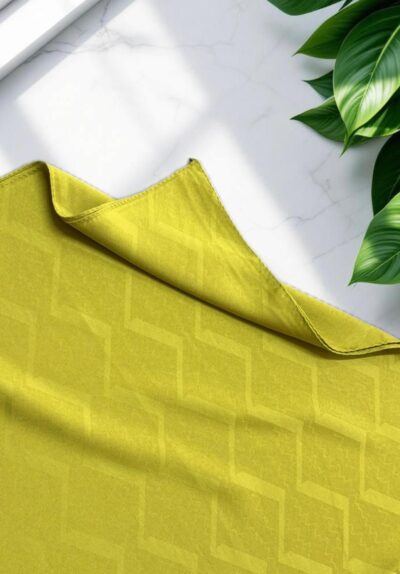 Ritim Desen Jakar Şal Safran