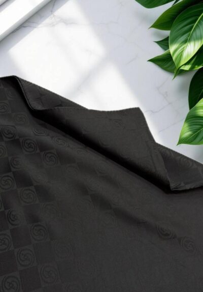 Vakko Desen Jakar Şal Siyah