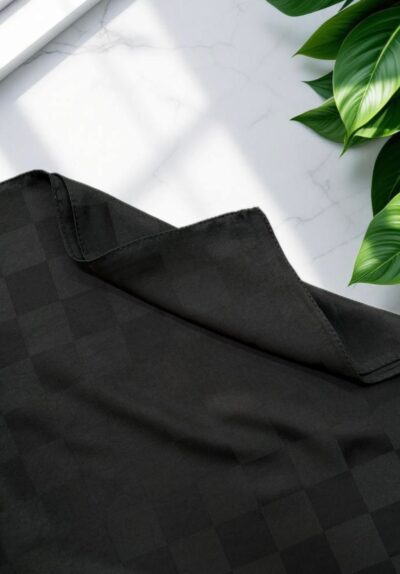 Dama Desen Jakar Şal Siyah