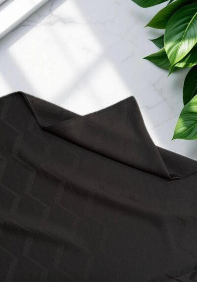 Ritim Desen Jakar Şal Siyah