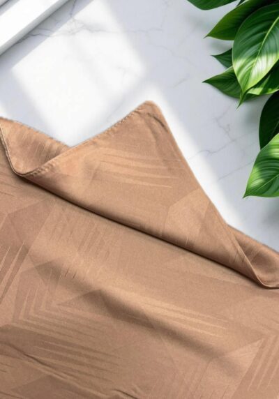 Çavuş Desen Jakar Şal Sütlü Kahve