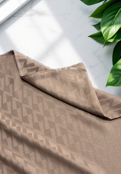 Z Desen Jakar Şal Sütlü Kahve