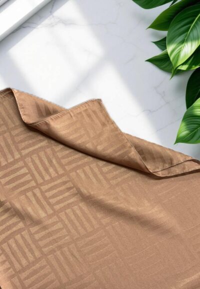 Kibrit Desen Jakar Şal Sütlü Kahve