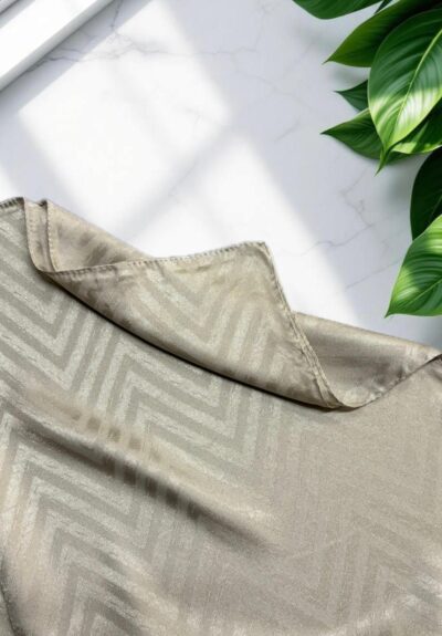 Balıksırtı Desen Jakar Şal Taş