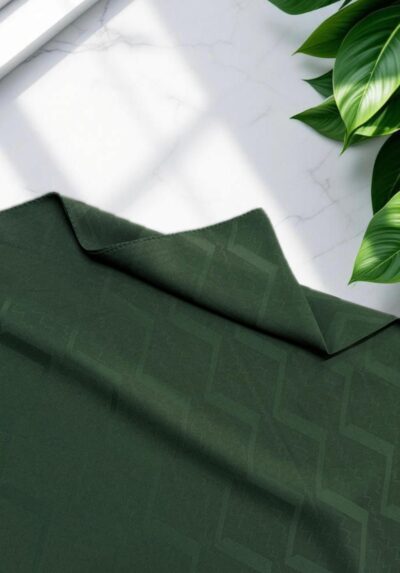 Ritim Desen Jakar Şal Zümrüt