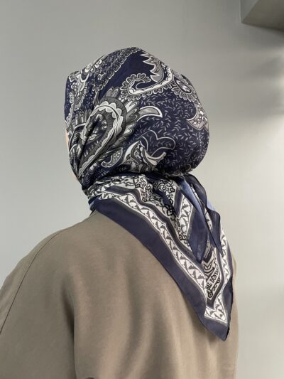 Motif Desen Eşarp Lacivert